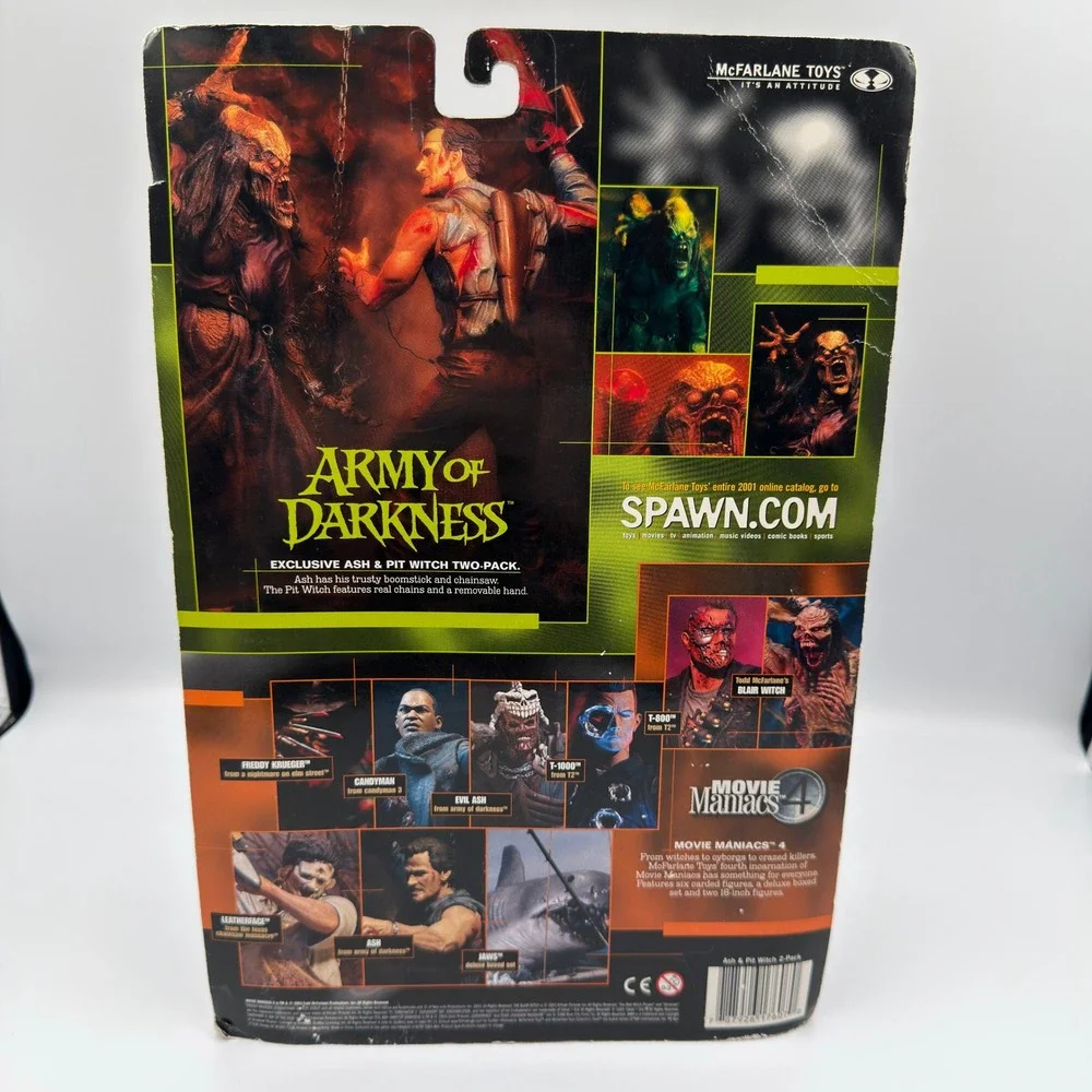 McFarlane Movie Maniacs 4 Army of Darkness Ash & Pit Witch 2-Pack Musicland Toys
